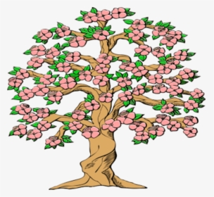 Spring Is Just Around The Corner - Animated Tree With Flowers, HD Png Download, Transparent PNG