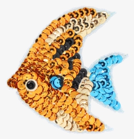 Fish Beaded & Sequin Applique - Butterfly, HD Png Download, Transparent PNG
