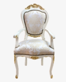 Luxury Armchair Biege&gold Frame, Biege Royal Flowers - Luxury Chair Png, Transparent Png, Transparent PNG