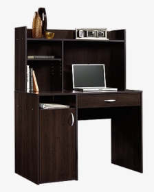 Casual One-drawer Desk With Hutch In Cinnamon Cherry - Sauder Beginnings Desk With Hutch Cinnamon Cherry, HD Png Download, Transparent PNG