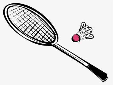 Collection Of Equipments Drawing High Quality - Badminton Racket Clipart Png, Transparent Png, Transparent PNG