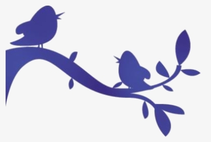 Birds Singing On Branch Png Hd Image, Transparent Birds - Silhouette, Png Download, Transparent PNG