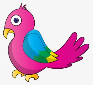 Bird Parrot Clipart At Free For Personal Use Transparent - Pink Parrot Clip Art, HD Png Download, Transparent PNG