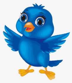 Bird Blue Image Cartoon Clipart Clipartly Com Baby - Cute Blue Bird Clipart, HD Png Download, Transparent PNG