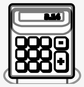 Banner Black And White Stock Calculator Clipart Black - Clip Art Black And White Calculator Icon, HD Png Download, Transparent PNG