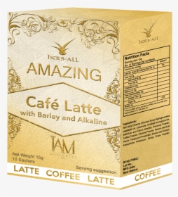 Amazing Cafe Latte With Barley And Alkaline, HD Png Download, Transparent PNG