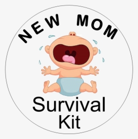 Clip Cards Survival - New Mom Survival Kit Label, HD Png Download, Transparent PNG