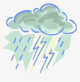 Rain Cloud Animation Download - Transparent Animated Thunderstorm Gif, HD Png Download, Transparent PNG