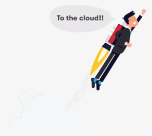 Cloud It Services And Software - Cartoon, HD Png Download, Transparent PNG