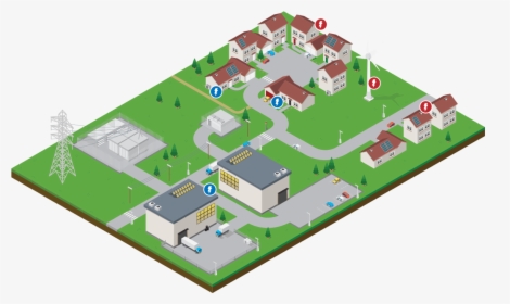 The Smart Grid - Isometric Smart Grid, HD Png Download, Transparent PNG
