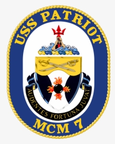 Uss Patriot Mcm-7 Crest - Uss Chief Mcm 14 Crest, HD Png Download, Transparent PNG