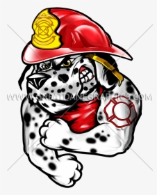 Dalmatian Fire Png - Dog Dalmatian Firefighter Clipart, Transparent Png, Transparent PNG