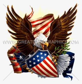 Eagle With Us Shield, HD Png Download, Transparent PNG