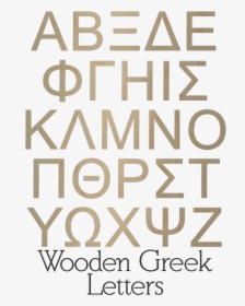 Wooden Greek Letters - Poster, HD Png Download, Transparent PNG