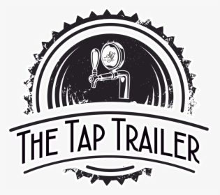 The Tap Trailer Logo White Outline - Vintage Coffee House Logo, HD Png Download, Transparent PNG