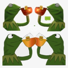 Oi - Kermit The Frog Sipping Tea Drawing, HD Png Download, Transparent PNG