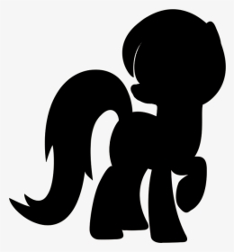 Equestrian Silhouette - My Little Pony Silhouette Png, Transparent Png, Transparent PNG