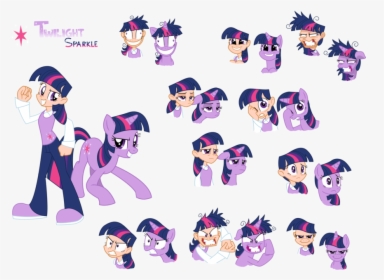 Twilight Sparkle - Twilight Sparkle Human And Pony, HD Png Download, Transparent PNG