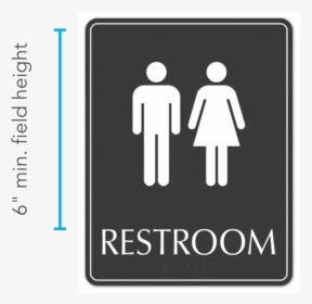 Standard Size For Toilet Signage, HD Png Download, Transparent PNG