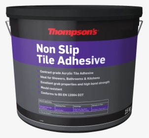 Thompsons Non Slip Tile Adhesive 15kg - Plastic, HD Png Download, Transparent PNG