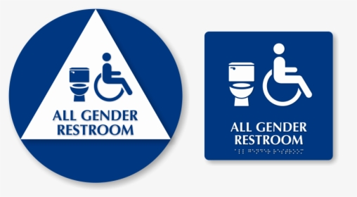 All Gender Restroom Signs - Restroom Symbol All Gender, HD Png Download, Transparent PNG