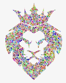 Chromatic Tiles Lion King No Background - Lion Logo Black And White, HD Png Download, Transparent PNG