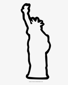 Dibujo De Estatua De La Libertad Para Colorear - Figure Drawing, HD Png Download, Transparent PNG