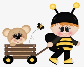 2 Borboletas & Joaninhas Bumble Bee Clipart, Clipart - 2 -- Borboletas & Joaninhas, HD Png Download, Transparent PNG