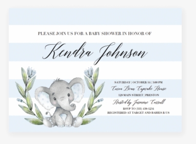 Fall Invitation Blank Template Baby Shower, HD Png Download, Transparent PNG