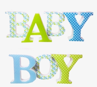 Baby Boy 3d Letters Candle Model - Baby Shower Letters Png, Transparent Png, Transparent PNG