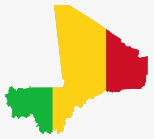Mali Flag Map Large Map - Map Of Mali, HD Png Download, Transparent PNG