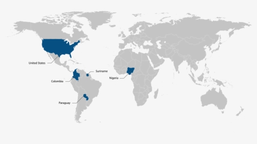 Pegasus Blending International Colombia - Blank Large World Map, HD Png Download, Transparent PNG