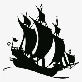 Silhouette, Drawing, Outline, Ship, Old, Vintage, Sea - Old Ship Silhouette Png, Transparent Png, Transparent PNG