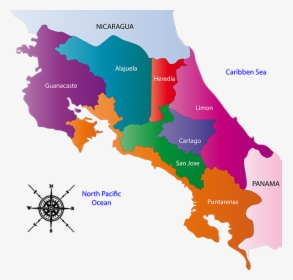 Costa Rica Map - Cute Costa Rica Map, HD Png Download, Transparent PNG
