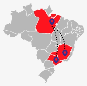 Mapa Do Brasil Sp, HD Png Download, Transparent PNG