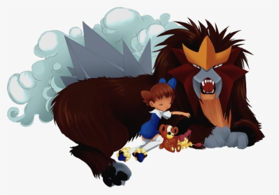 Entei And Molly - Cartoon, HD Png Download, Transparent PNG