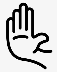 Computer Icons Hand - Stop Hand Icon, HD Png Download, Transparent PNG