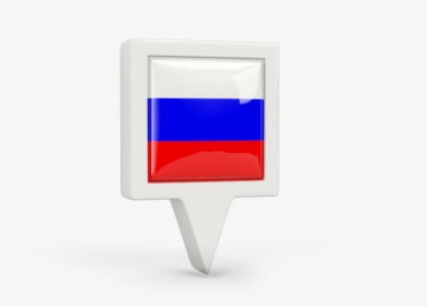 Square Pin Icon - Flag Pin Icon Russia, HD Png Download, Transparent PNG
