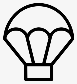 Parachute Skydiving - Outline Image Of Parachute, HD Png Download, Transparent PNG