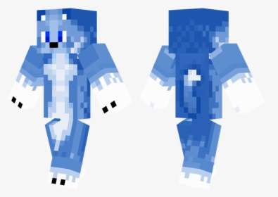 Minecraft Skin Blue Wolf, HD Png Download, Transparent PNG