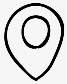 Placeholder Hand Drawn Outline - Hand Drawn Map Point Icon, HD Png Download, Transparent PNG
