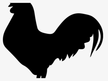White Clipart Rooster - Chicken Silhouette, HD Png Download, Transparent PNG