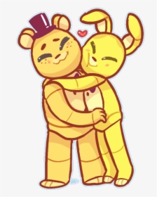 Golden Freddy And Spring Bonnie, HD Png Download, Transparent PNG