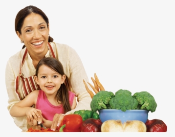 Photo Of Mother And Daughter Cooking Together - Broccoli, HD Png Download, Transparent PNG