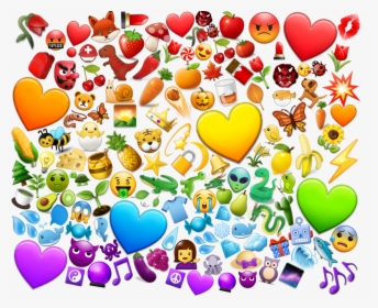 #sticker #overlay #emoji #android #emojis #rainbow - Overlay Heart Emoji Png, Transparent Png, Transparent PNG
