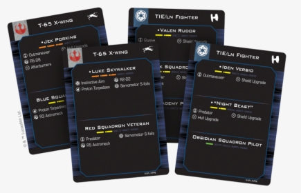 X Wing Quick Build Cards, HD Png Download, Transparent PNG