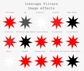 Inkscape Filters Image Effects - Star Filters Png, Transparent Png, Transparent PNG