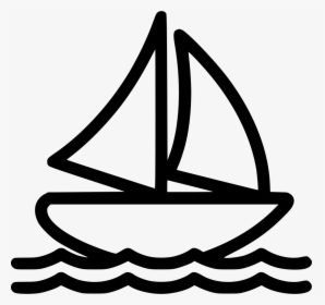 Sail Boat - Sailing Icon Png, Transparent Png, Transparent PNG