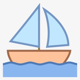 Boat Icon Png - Sailboat, Transparent Png, Transparent PNG