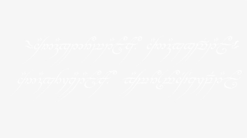 The One Ring Inscription In Black Speech, HD Png Download, Transparent PNG